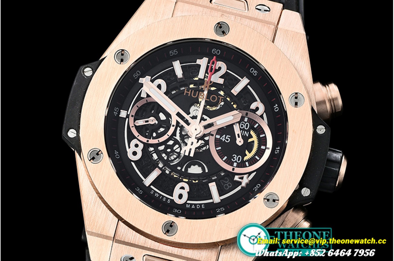 Hublot - Big Bang Unico 45mm RG/RG/RU Black V2 Asia 7750 Mod