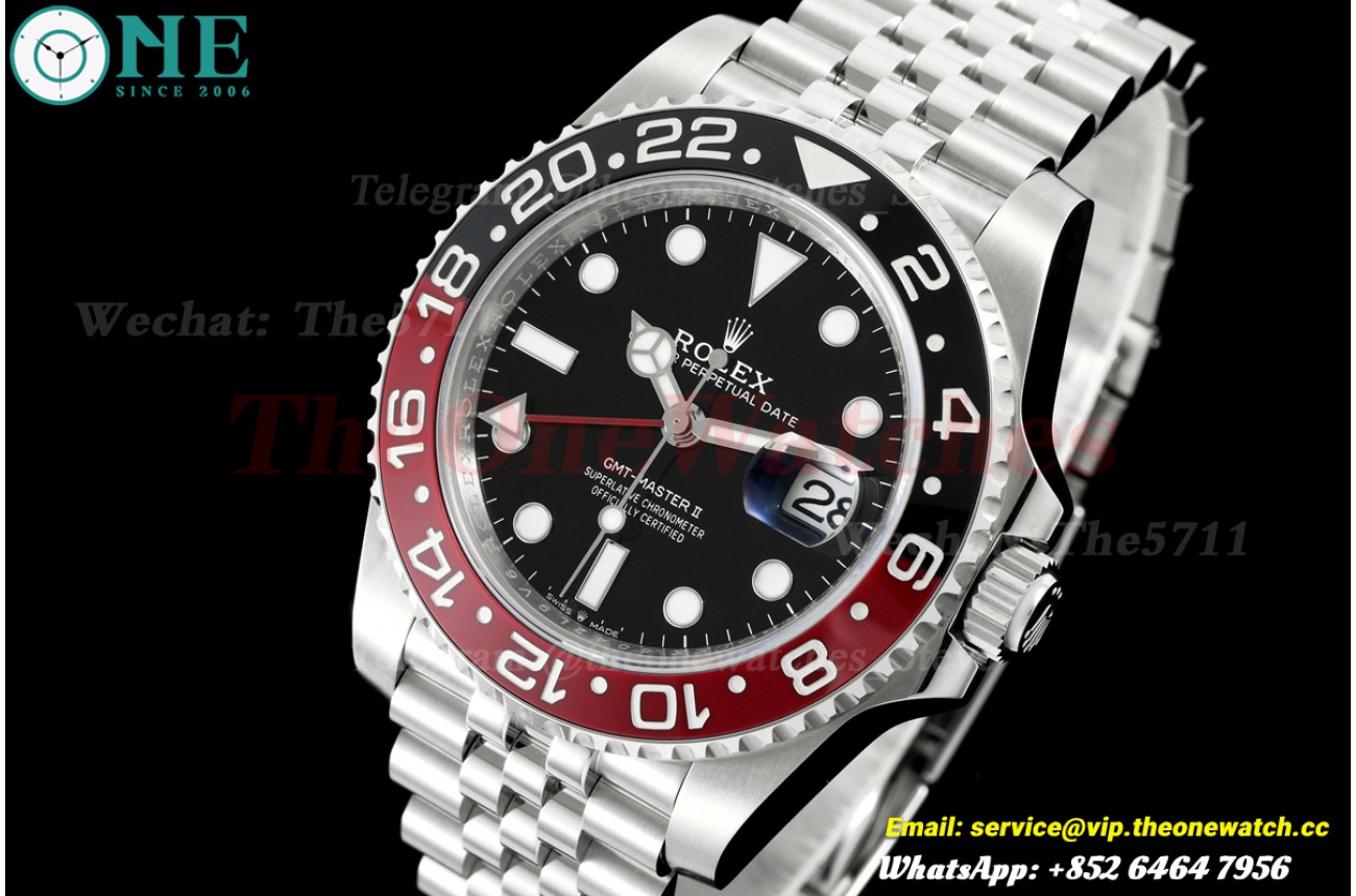 GMT Master II 126710 Coke Jub 40mm SS/SS Black SCF SH3285 Super Clone