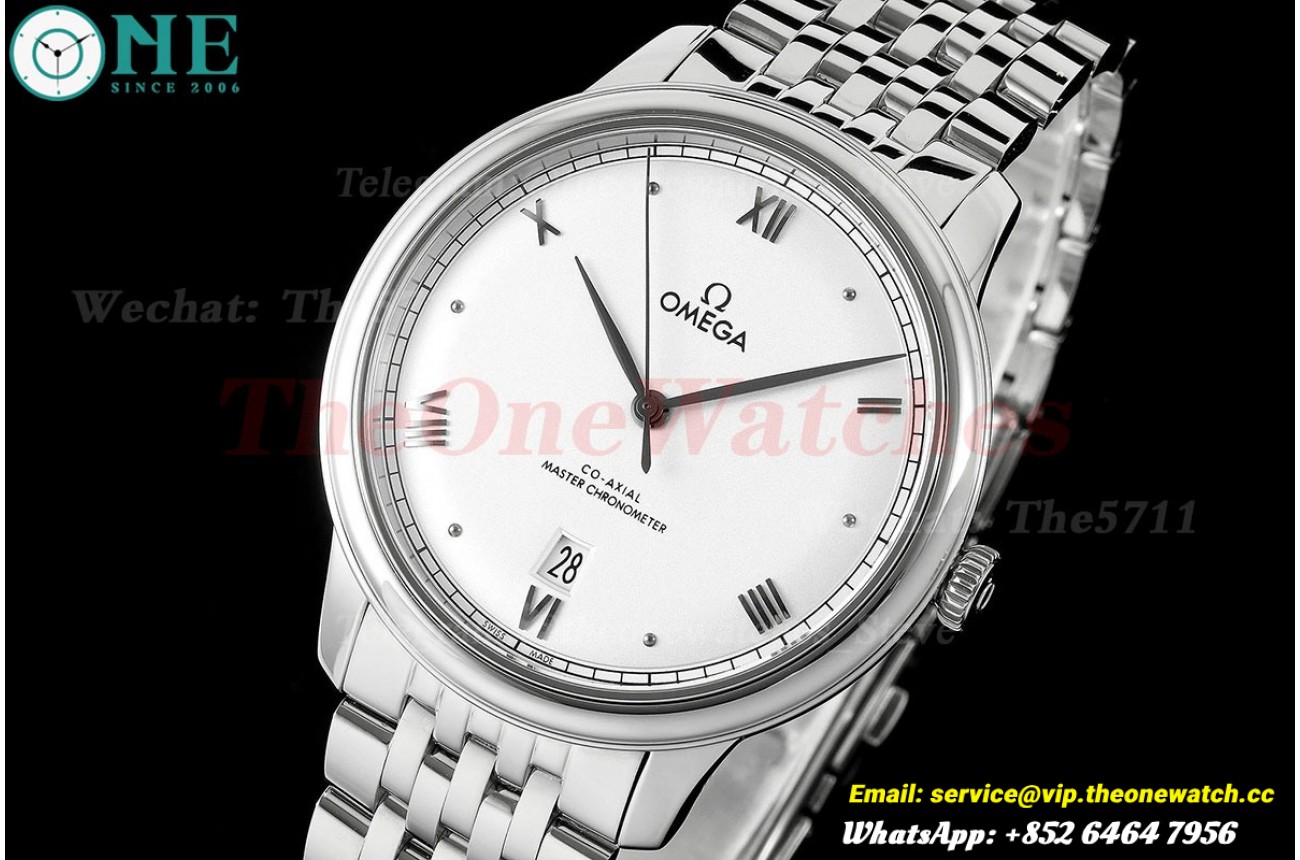 De Ville Prestige Man's 40mm SS/SS White Dial VSF A8800
