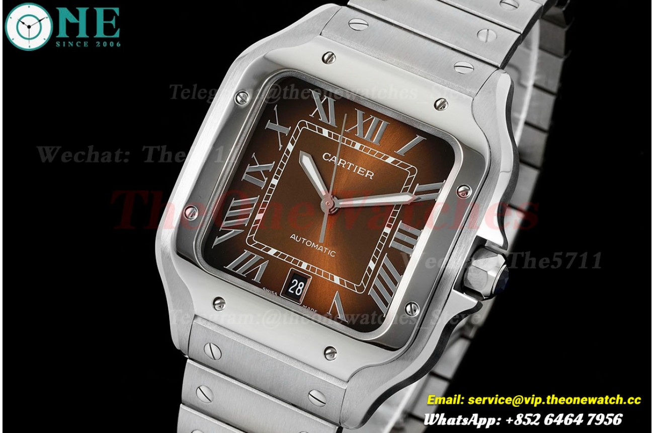 Santos De Cartier 40mm SS/SS Brown Dial BVF A9015