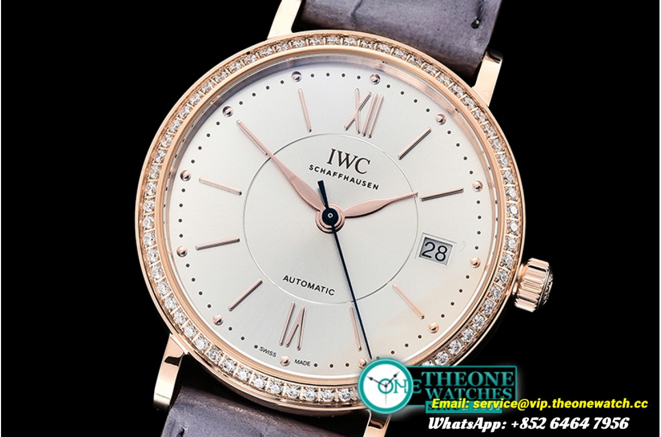 IWC - Portofino Automatic 37mm Diams RG/LE White MKF MY9015