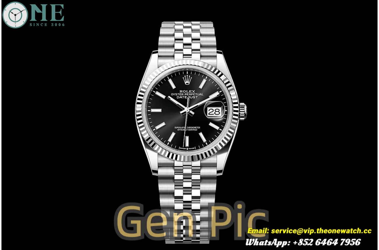 Datejust 126234 36mm Jub SS/SS Black/Stk VSF V2 DD3235