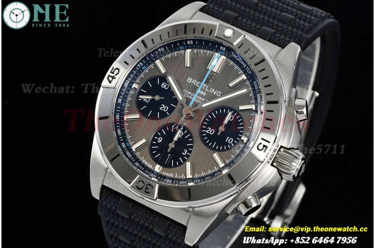 Chronomat B01 42MM SS/RU Grey/Stk Dial BLF A7750