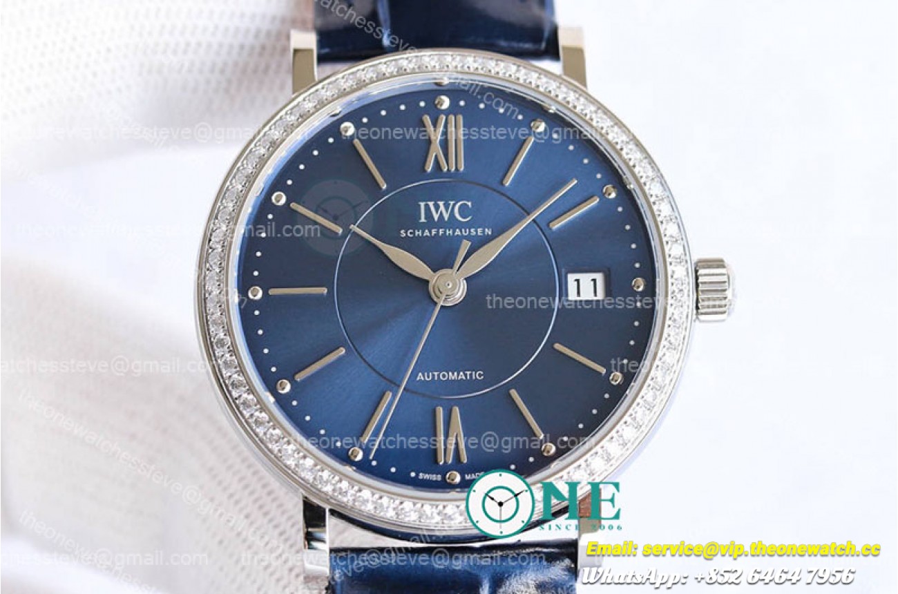IWC - Portofino Automatic 37mm Diams SS/LE Blue SGPF MY9015