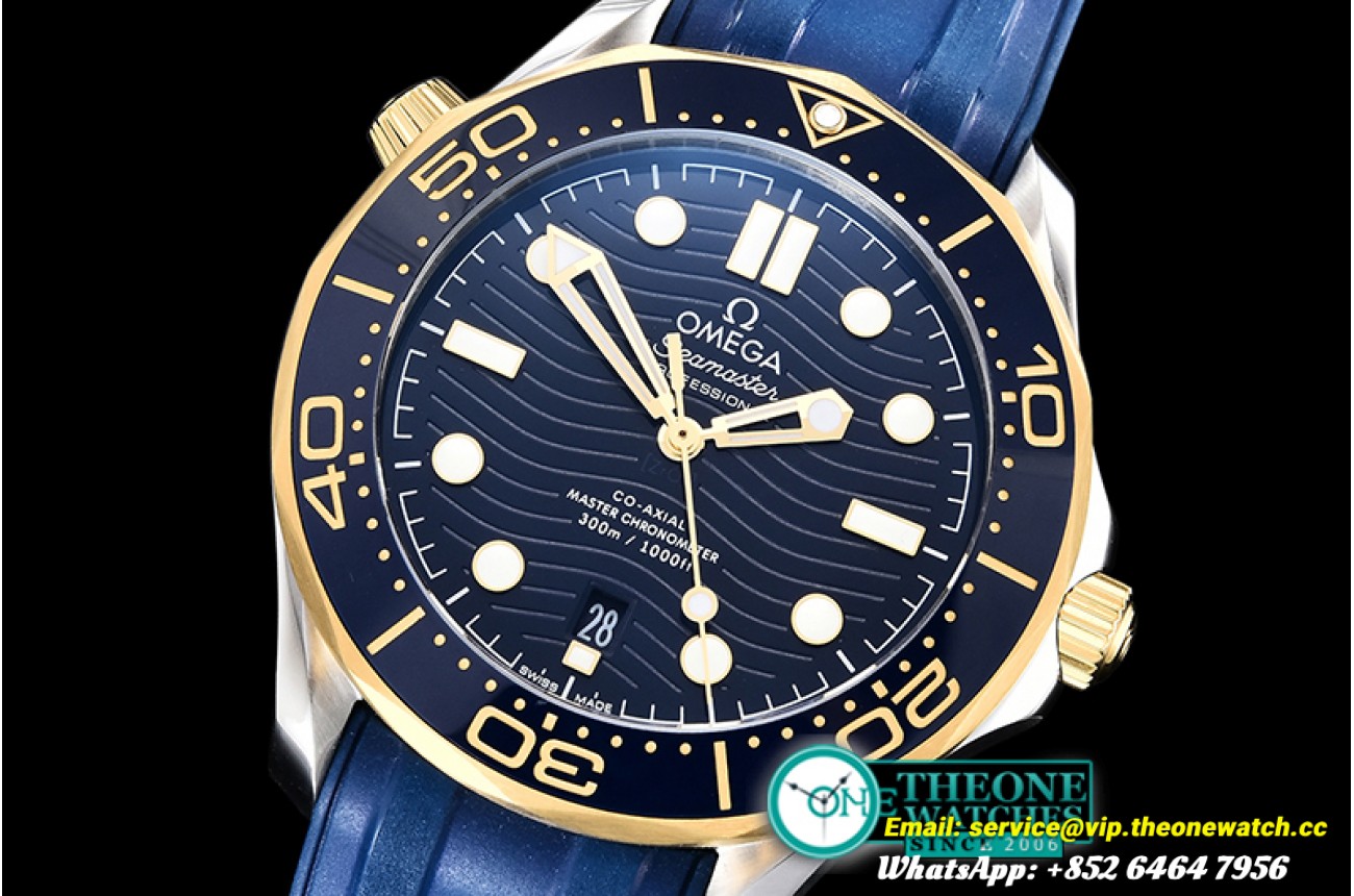 Omega - Seamaster 300m 2018 YG/SS/RU Blue OMF Asia 8800