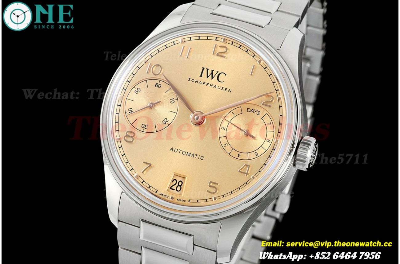 Portugieser 7 Days 2024 42mm RG SS/SS Gold Dial APS A52010