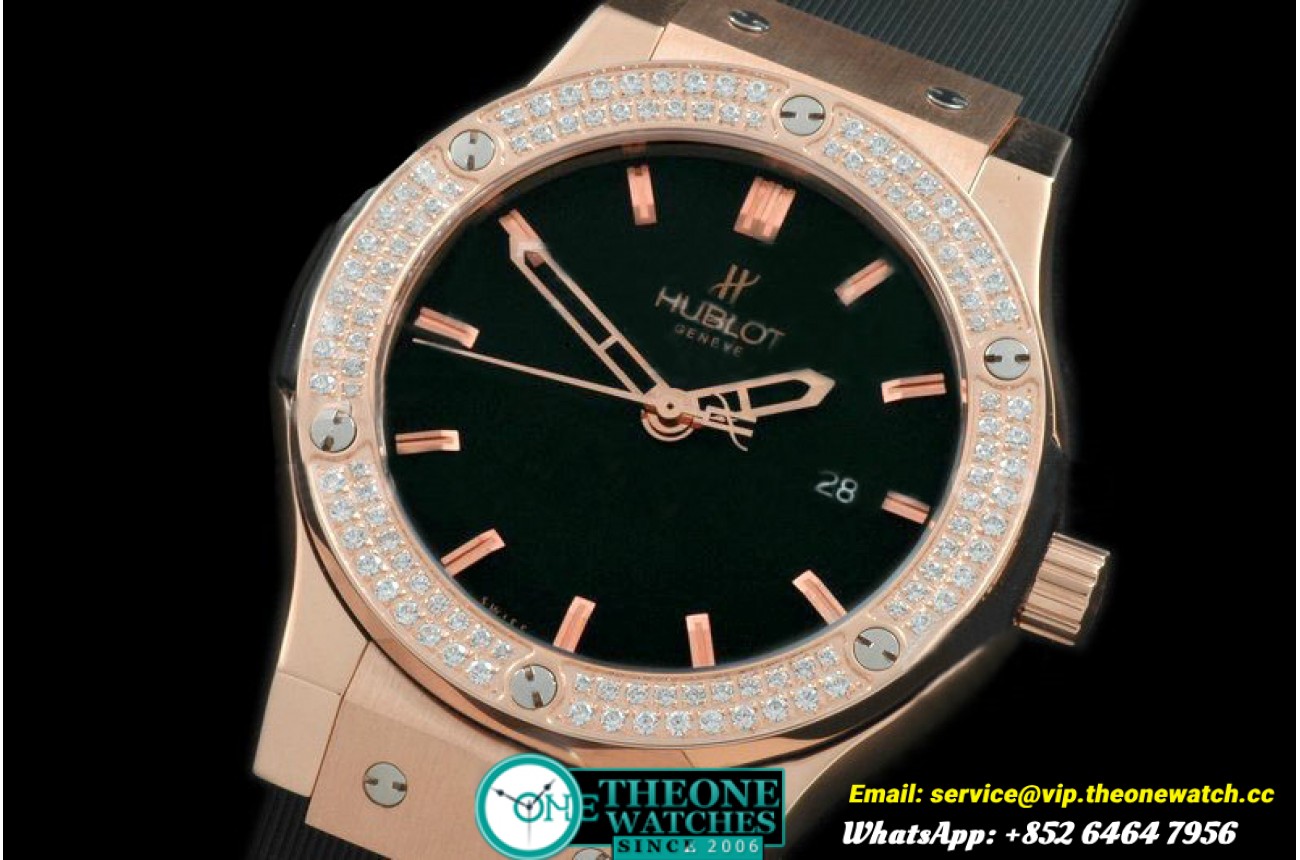 Hublot - Classic Fusion RG/RU Diam Bez Black Asia 2824