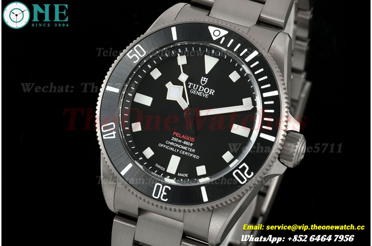 Pelagos Titanium 39mm M25407N TI/TI Black Dial ZF V3 A2824