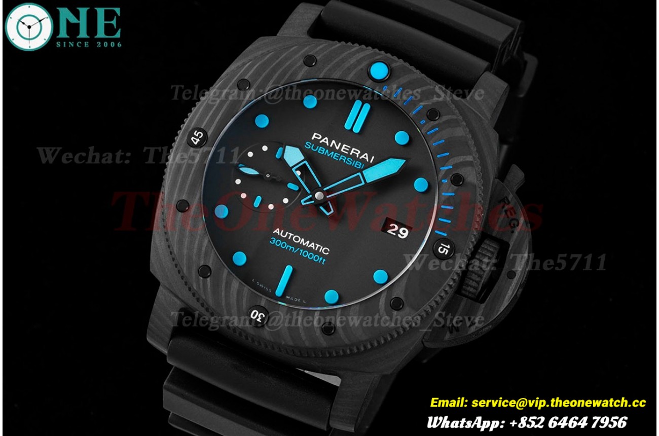 Submersible Pam1616 47mm Carbon/RU Black Dial VSF P9010