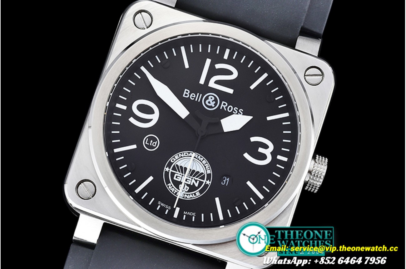 Bell & Ross - BR03-92 Gendarmerie GIGN Ed. SS/RU Black Miyota 9015