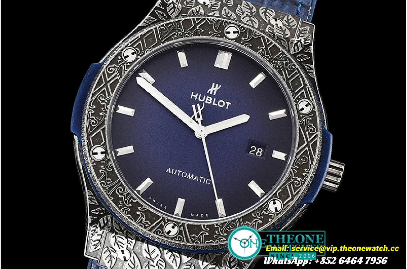 Hublot - Classic Fusion Fuente 20th Annv SS/LE SRF Blue A2892