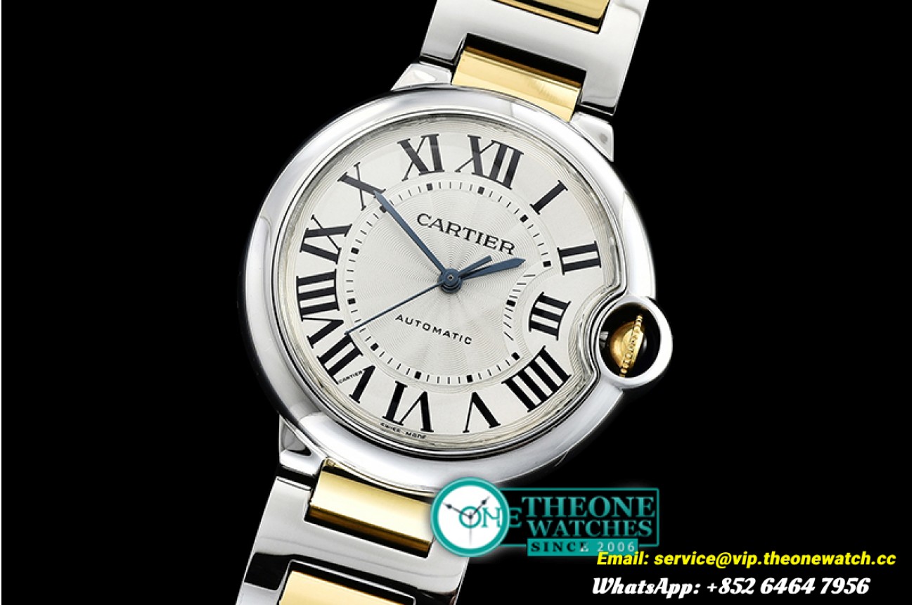 Cartier - Balon Bleu Ladies 33mm YG/SS Wht BVF Jap NH05