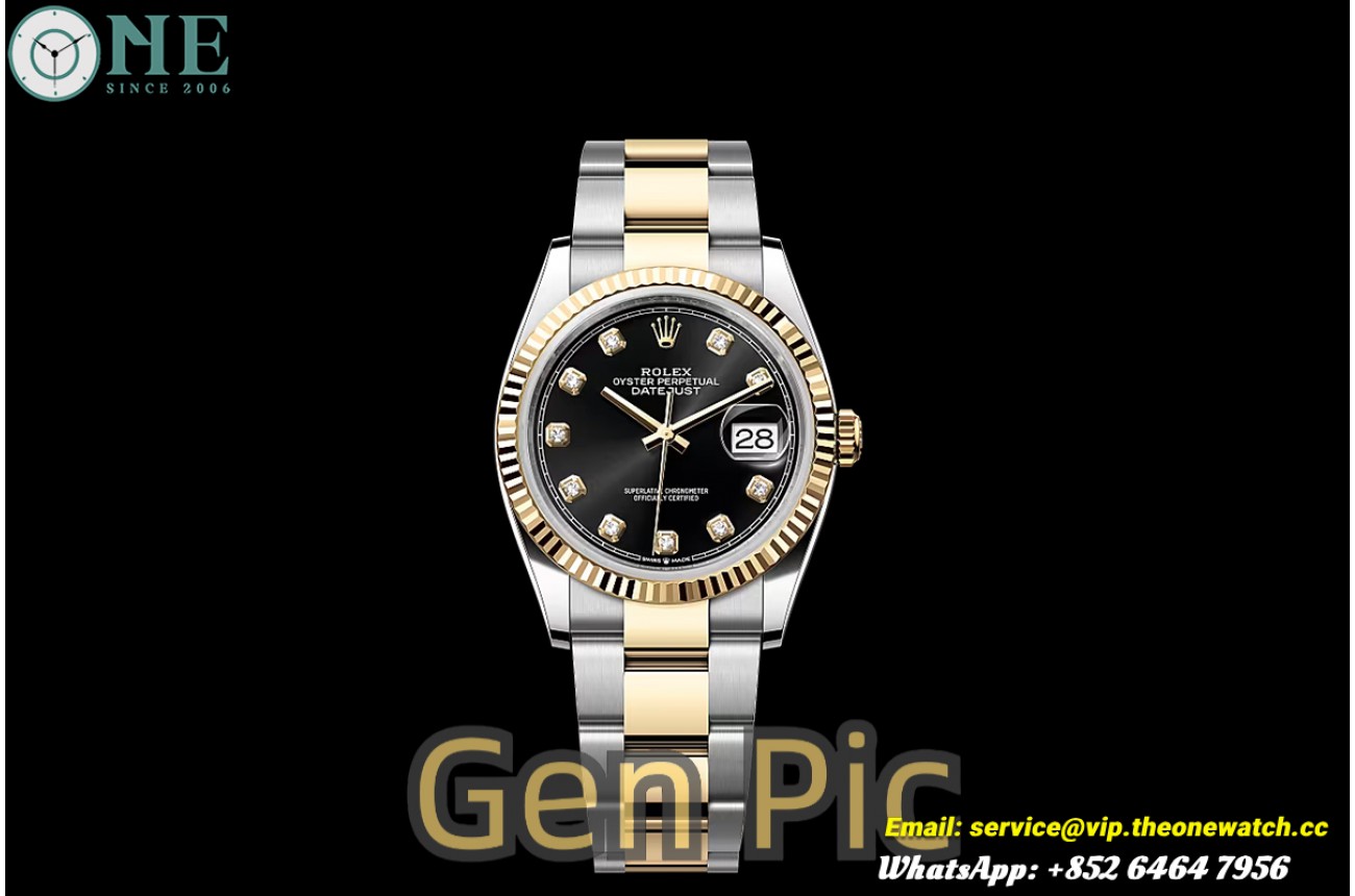 Datejust 126333 41mm Oys SS/YG Black /Dia VSF V2 DD3235(Weighted Approx.153g)