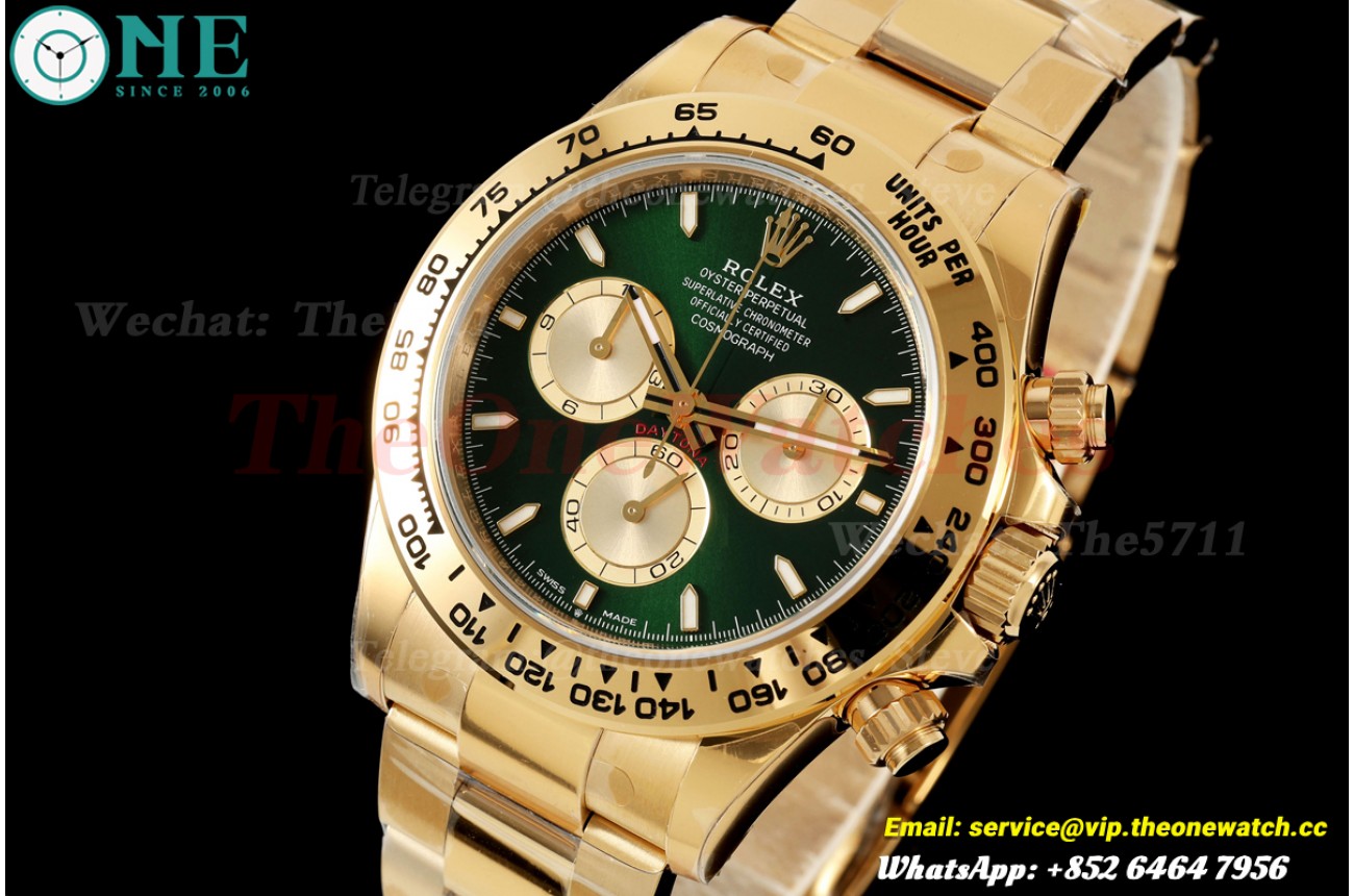 Daytona 126508 40mm YG/YG Green/Stk VSF V3 DD4131(Gain Weight Approx.185g)