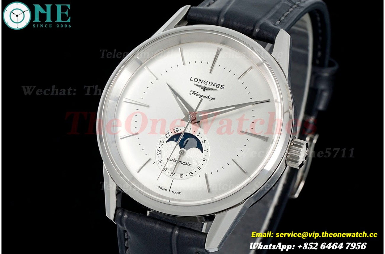Flagship Heritage Moonphase 38.5mm SS/LE Silver Dial APSF A2892