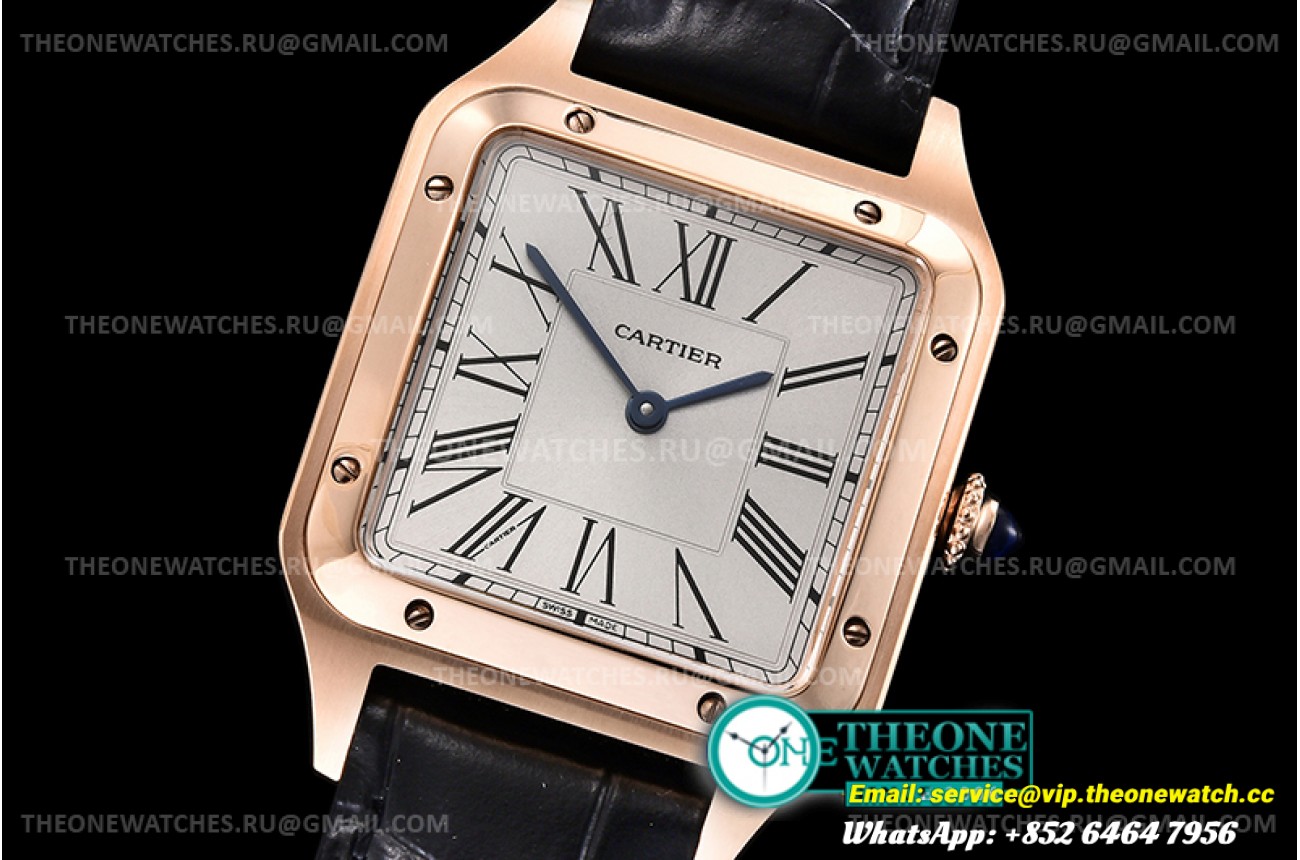 Cartier - Santos Dumont 31mm RG/LE White F1 Swiss Quartz