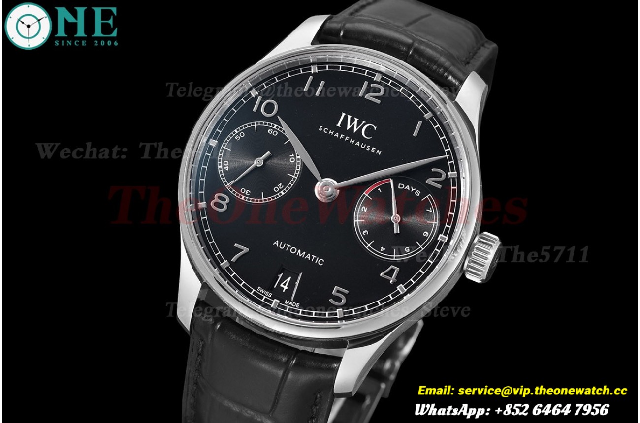 Portugieser 7 Days 42mm SS/LE Black Dial ZF V5 A52010