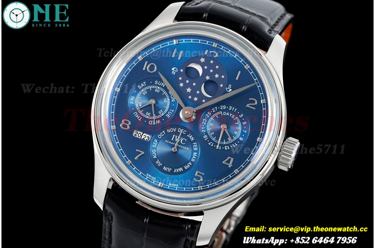 Portugieser Perpetual Calendar 5034 SS/LE Blue/Num V9F A52610