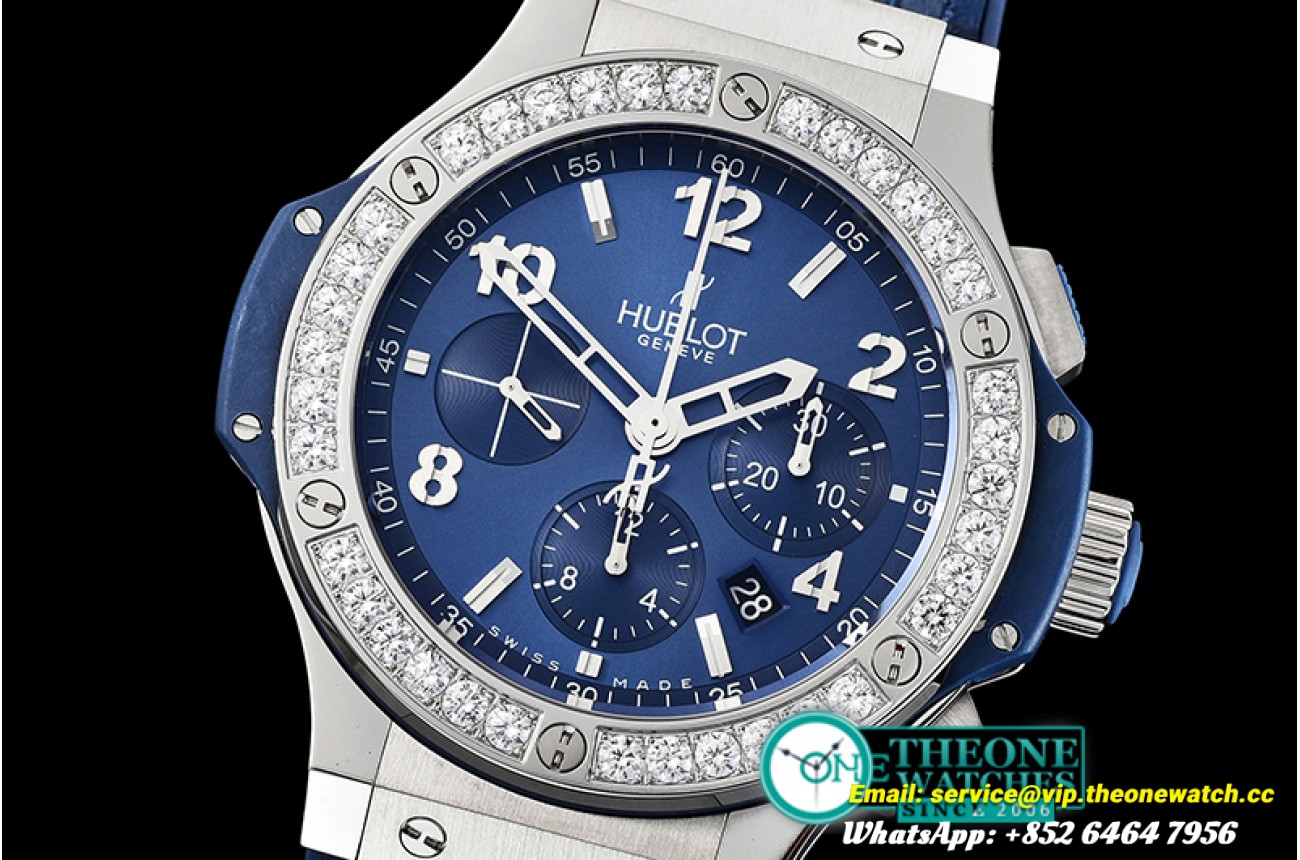 Hublot - Big Bang Evolution 44mm DIAM/LE/RU Blue V6F A7750 Mod