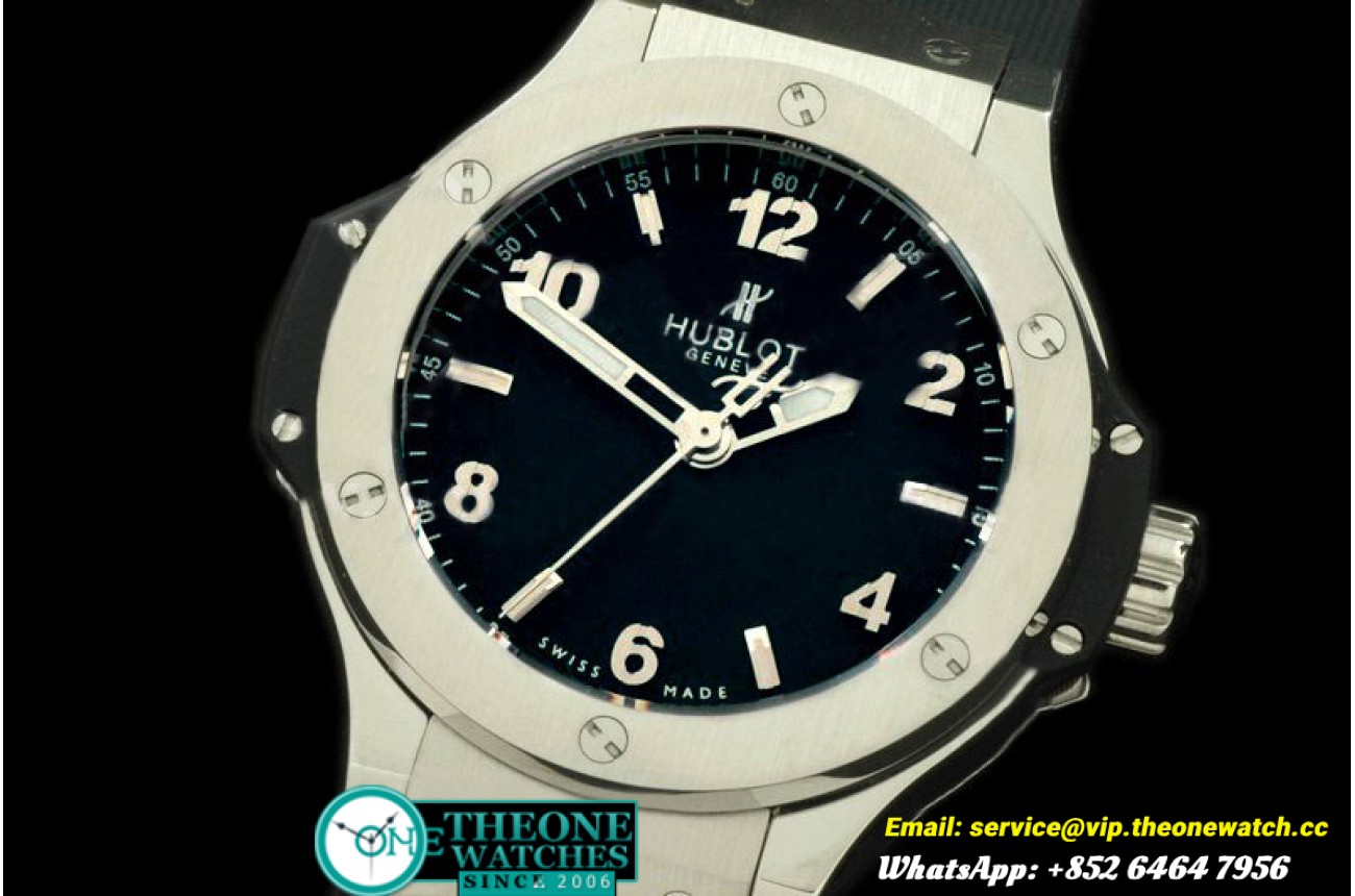 Hublot - Big Bang 38mm SS/RU Black Swiss Quartz