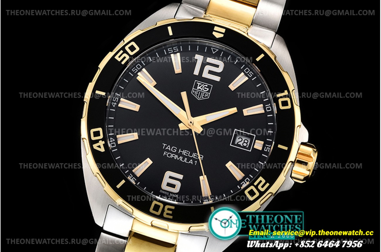 Tag Heuer - Tag Heuer Formula 1 YG/SS Black XTF Swiss Qtz