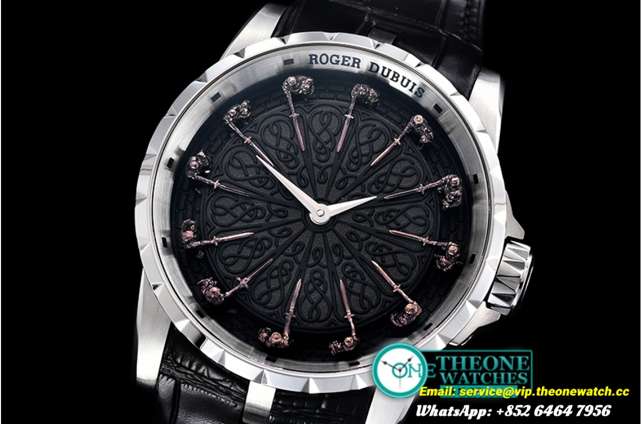 Roger Dubuis - Knights of the Round Table II SS/LE Blk ZF Miyota 9015