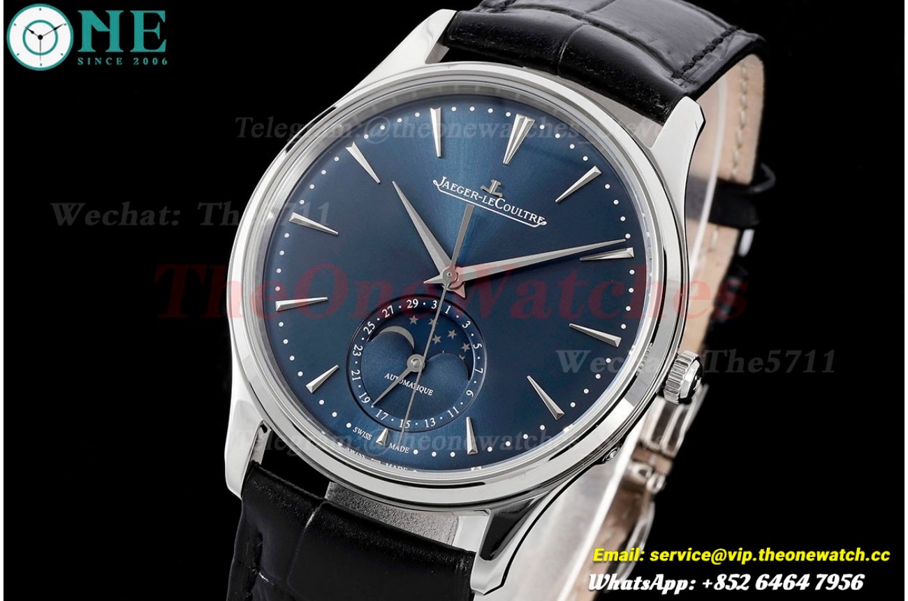 Master Ultra Thin Moonphase SS/LE Blue Dial ZF V2 SA925 Super Clone