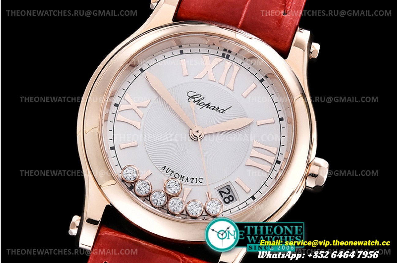 Chopard - Happy Sports Diamonds 36mm RG/LE Wht/Rmn Asia 2892