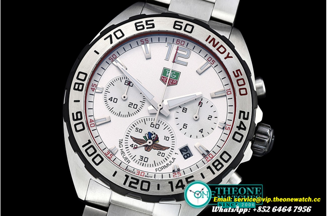 Tag Heuer - Tag F1 Indianapolis Speedway SS/SS White VK Qtz
