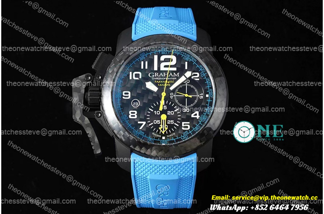 Graham Chronofigher Blue TI/RU 46mm JKF A7750
