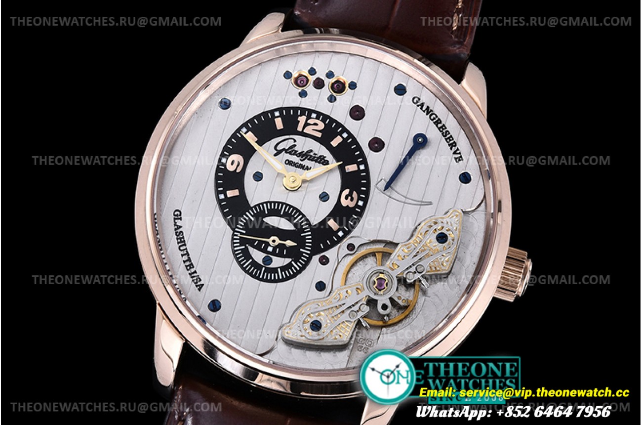 Glashutte - PanoInverse Series RG/LE Wht/Blk TZF Asia 23J Mod