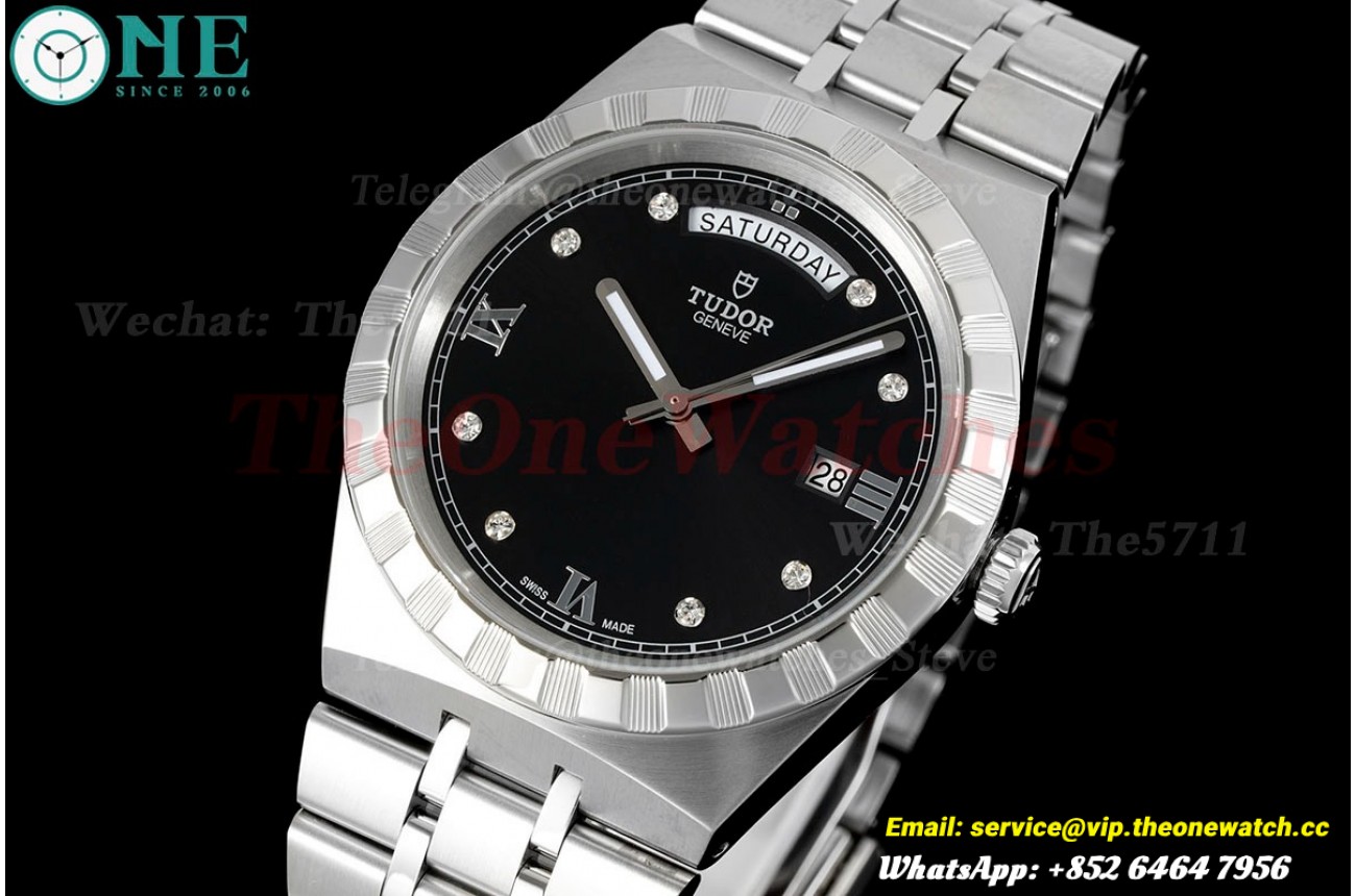 Royal Day-Date 41mm SS/SS Black/Dia V7F A2836