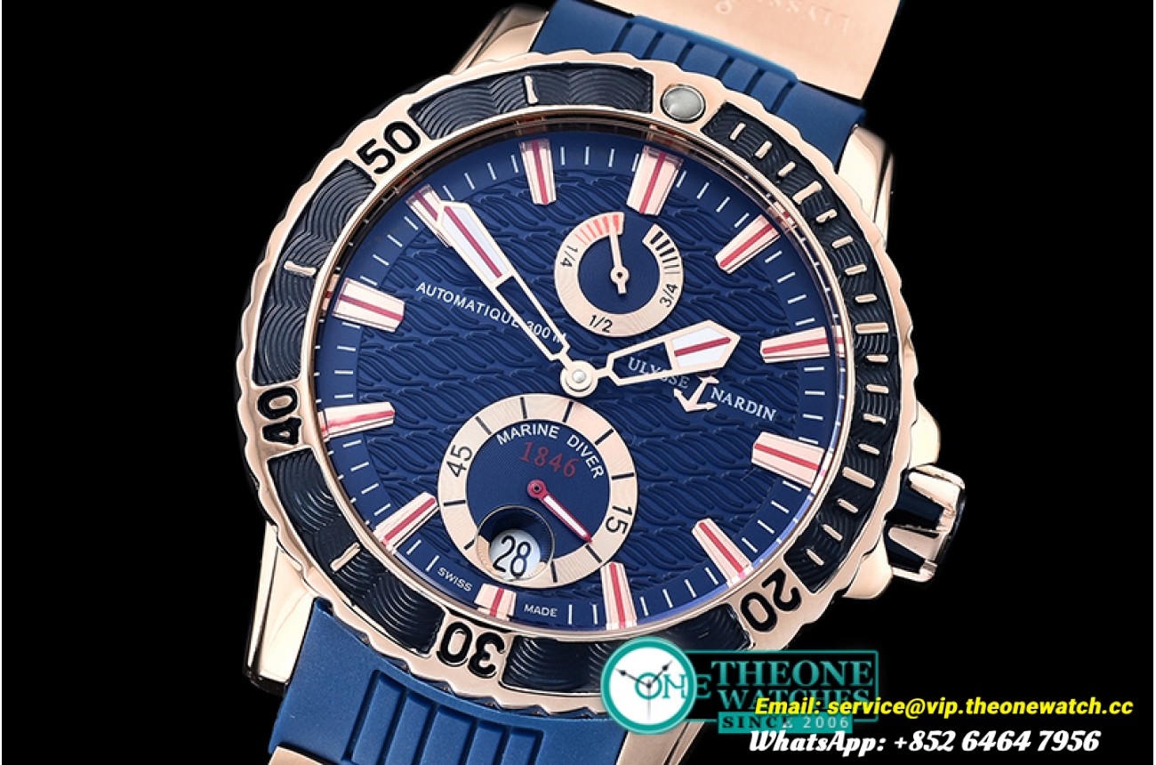 Ulysse Nardin - Maxi Marine 44mm RG/RU Blue Asia 23J Mod