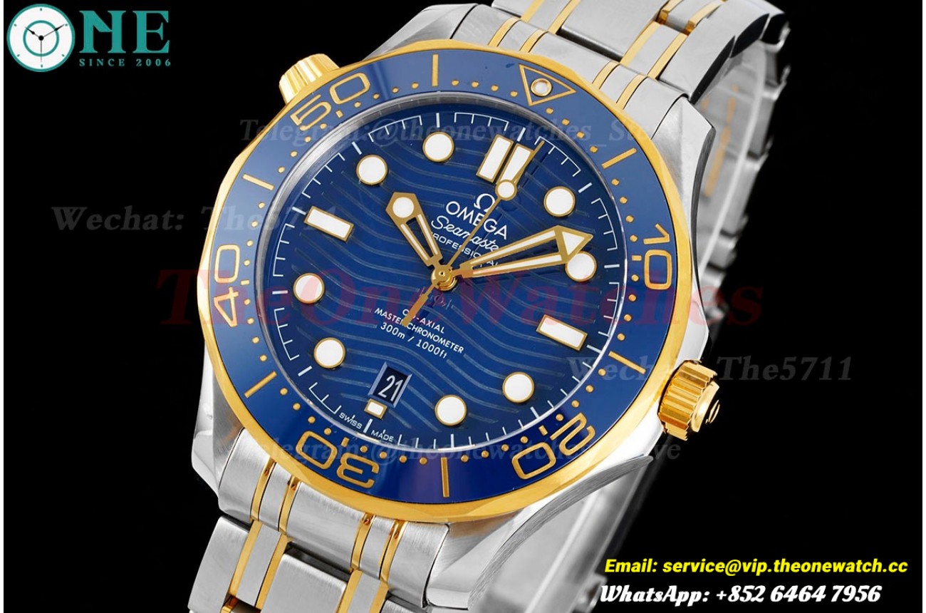 Seamaster Diver 42mm 300m YG/SS Blue Dial VSF VS8800