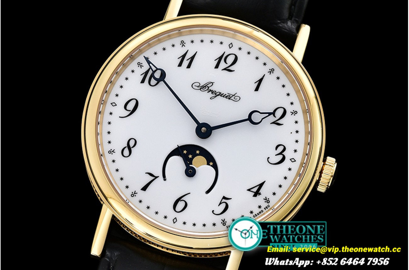 Breguet - Breguet Classique MoonPhase YG/LE White MY9015 Mod