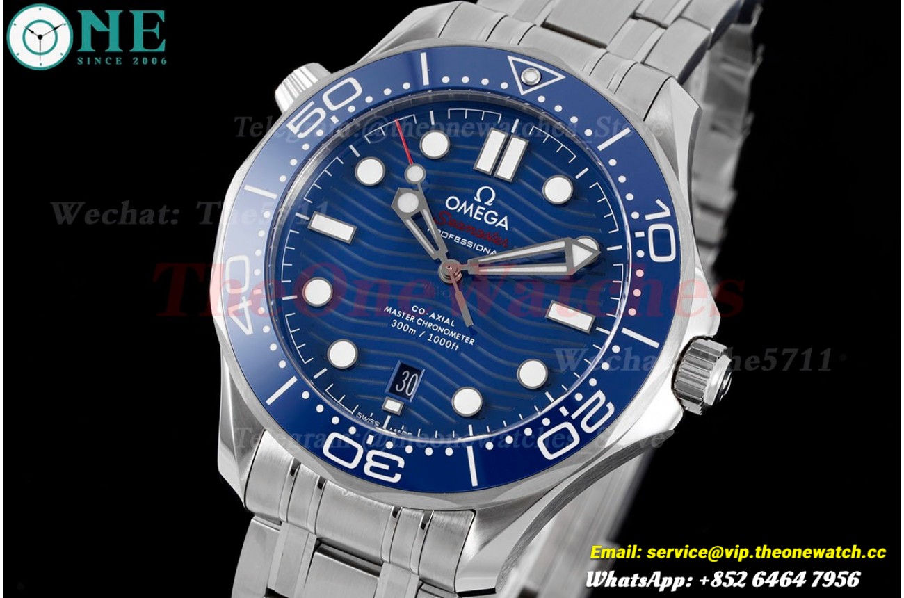 Seamaster 300m Basel 2018 SS/SS Blue/Dot ZF A8800