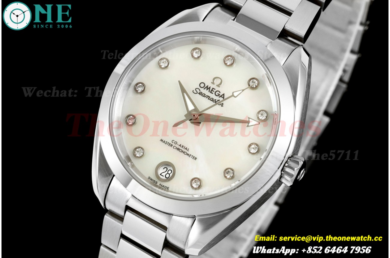 Aqua Terra Shades 34mm SS/SS MOP/Dia VRSF A8800