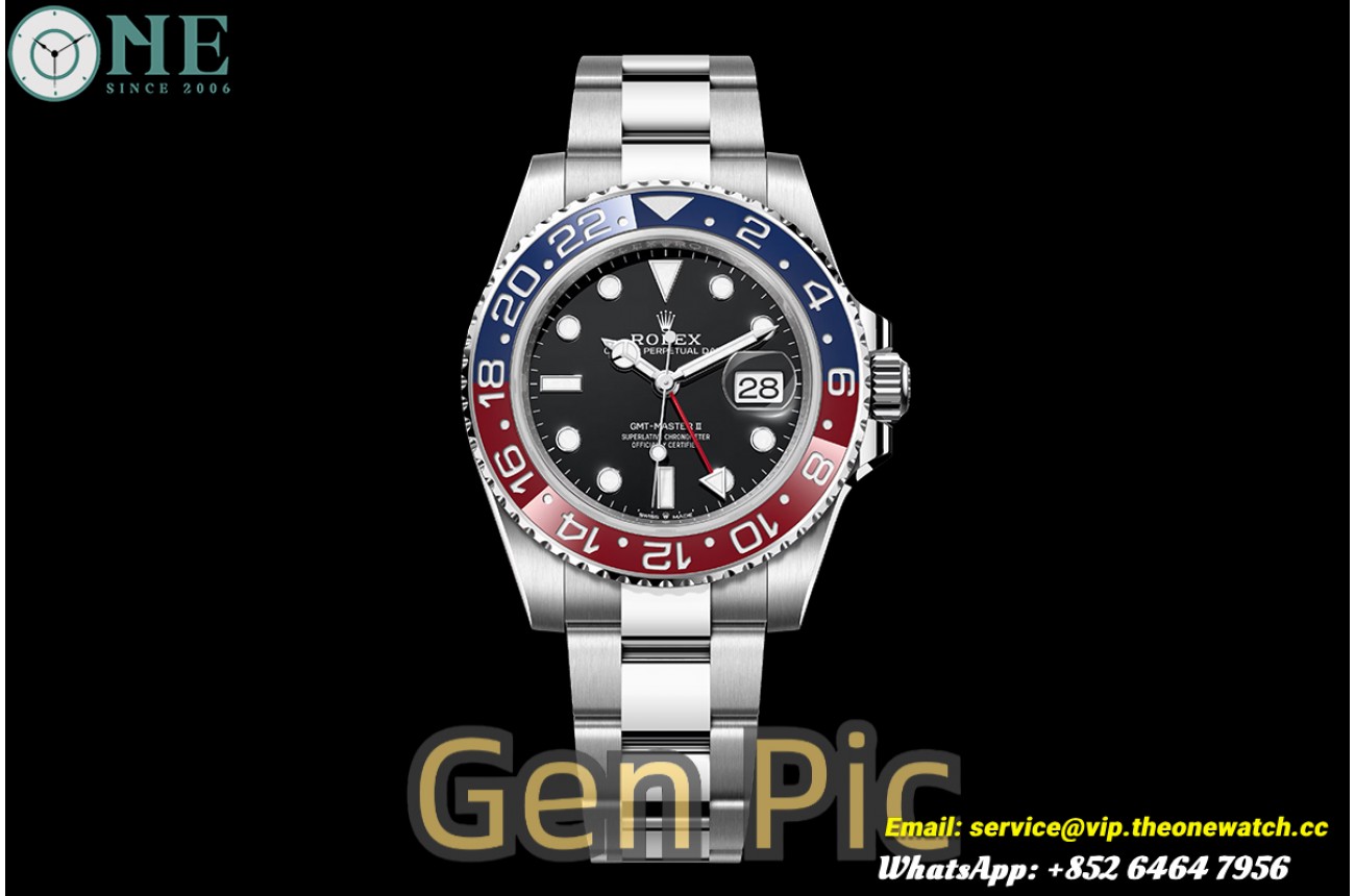 GMT Master II 126710 Pepsi Oys 40mm SS/SS Black Dial ARF V3 DD3285 Super CLone