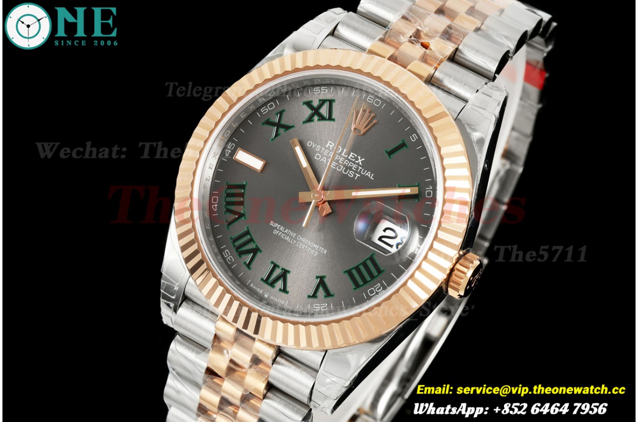 Datejust 126331 41mm Jub SS/RG Grey/Rmn VSF V2 DD3235v2(Weighted Approx.147g)