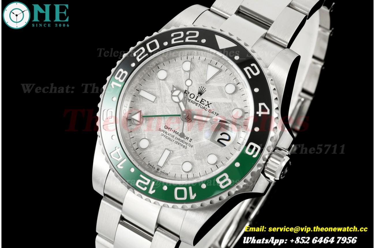 GMT Master II Blaken Green 40mm Oys SS/SS Meteorite Dial ARF DD3285