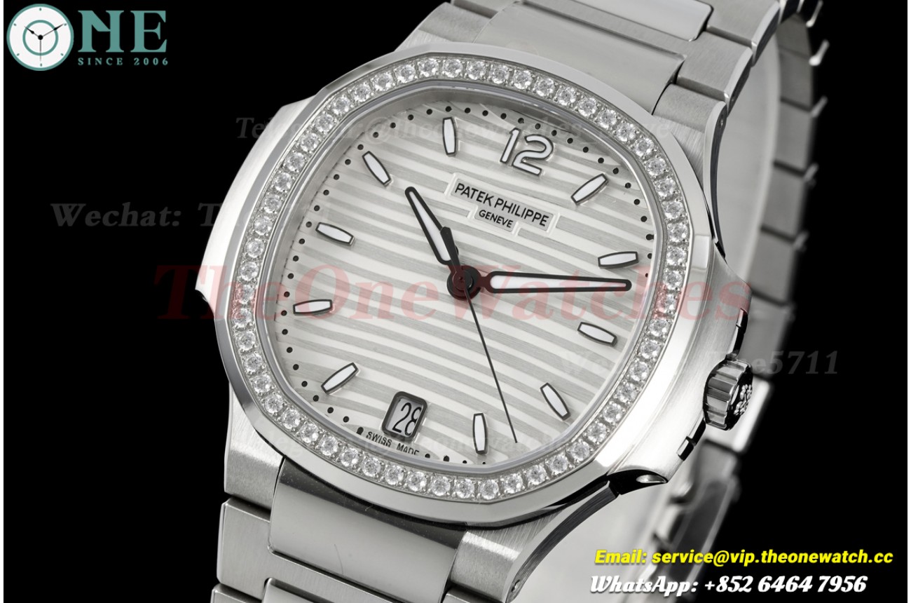 Nautilus 7118 Dia 35mm SS/SS White Dial DDF DD324 Super Clone