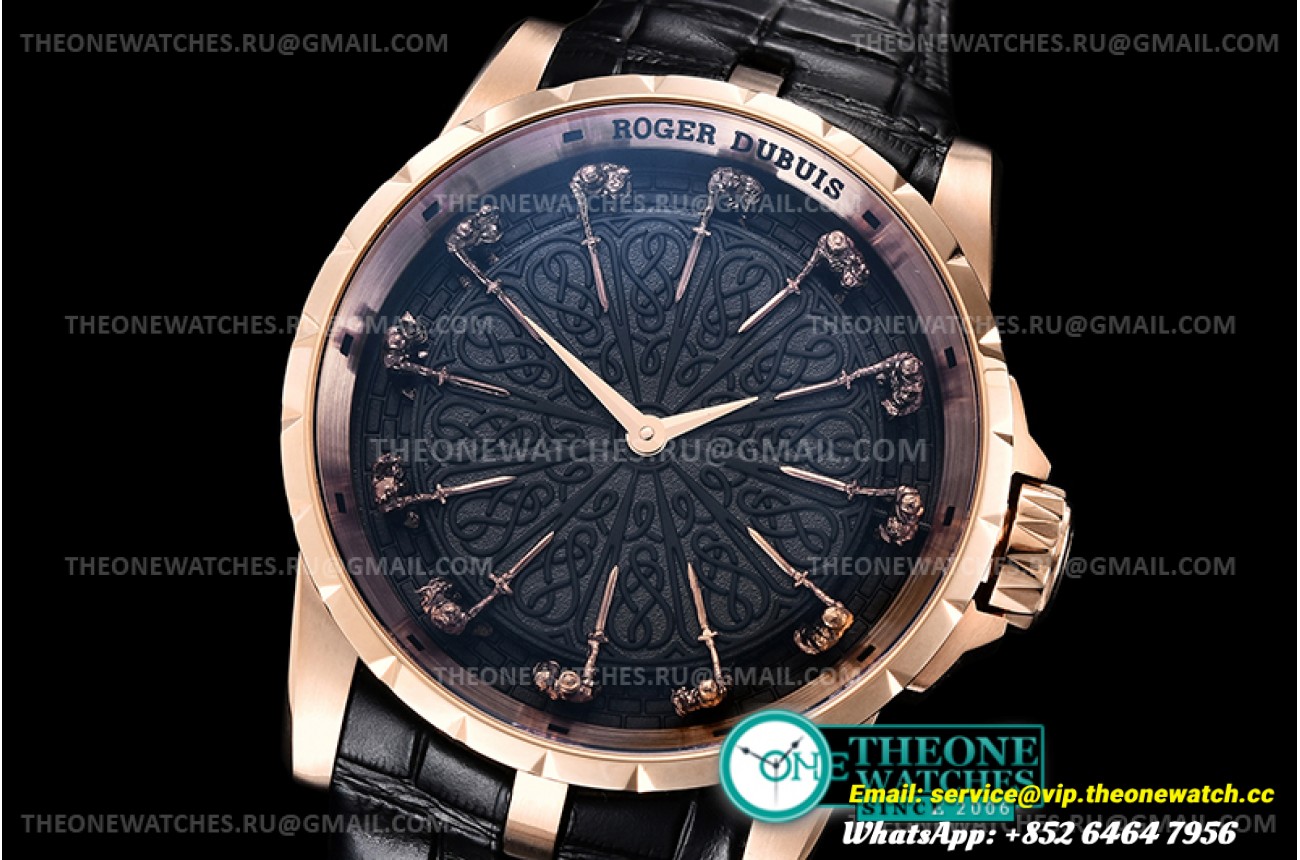 Roger Dubuis  - Knights Round Table II RG/LE Blk ZF Miyota 9015