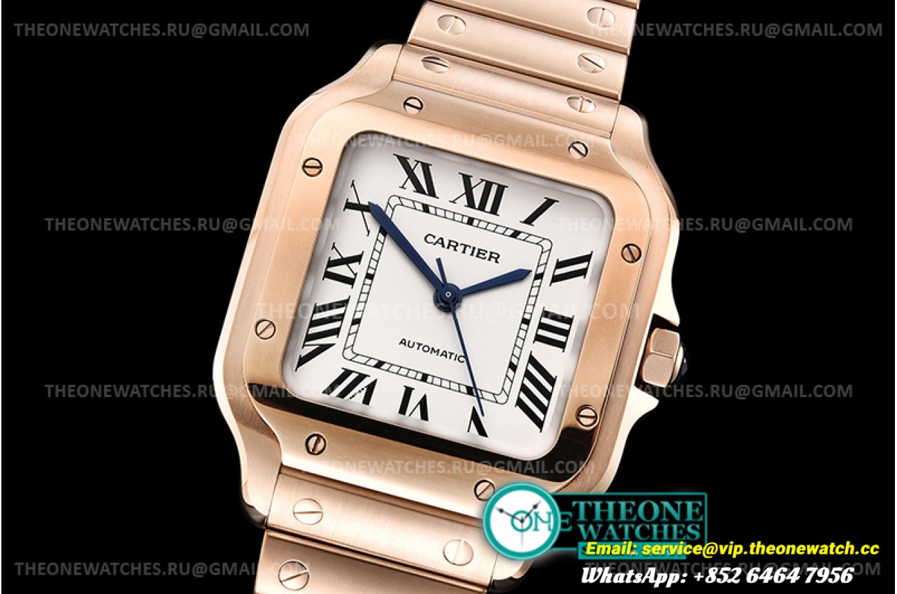 Cartier - Santos De Cartier 35mm RG/RG White Dial BVF A9015