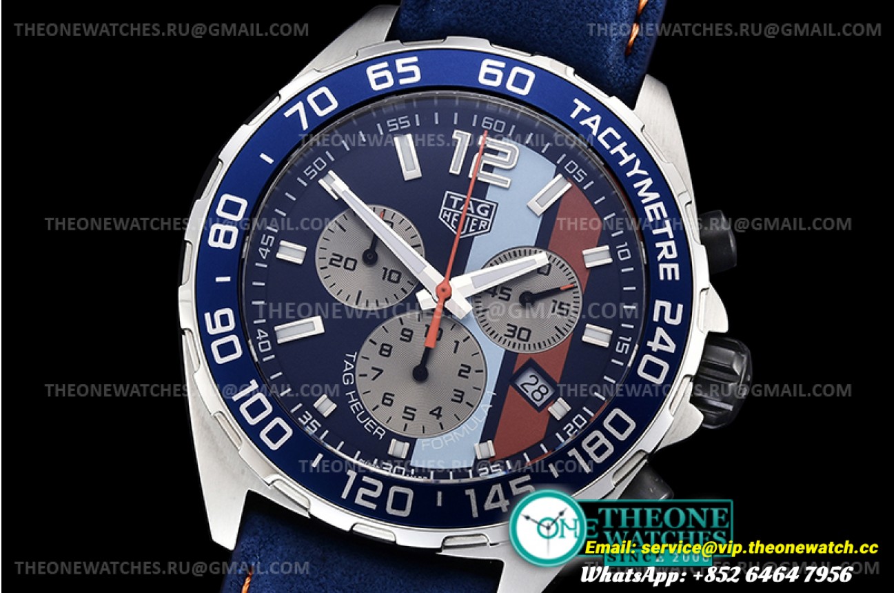 Tag Heuer - Tag F1 Chrono SS/LE Blue XTF Swiss Qtz