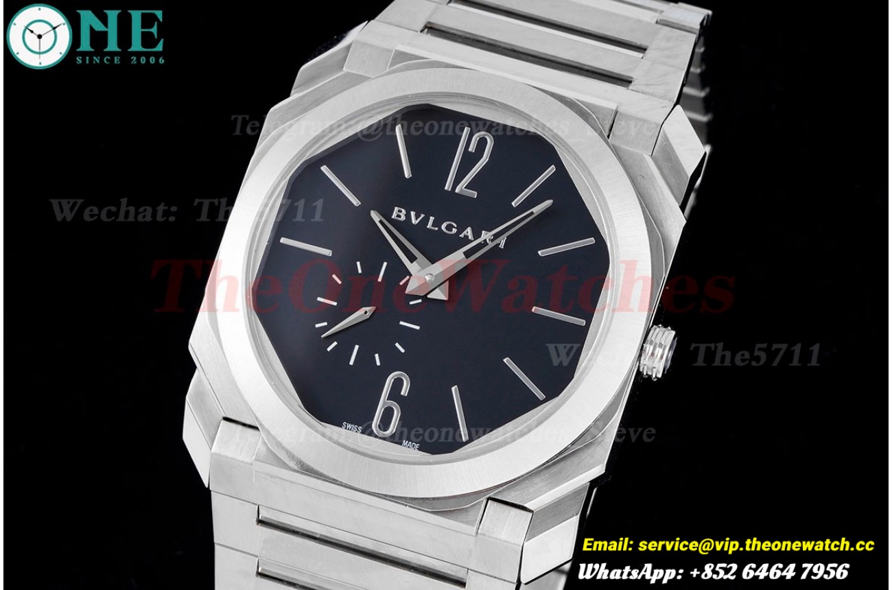 OCTO Finissimo 40mm SS/SS Black dial BVF A138