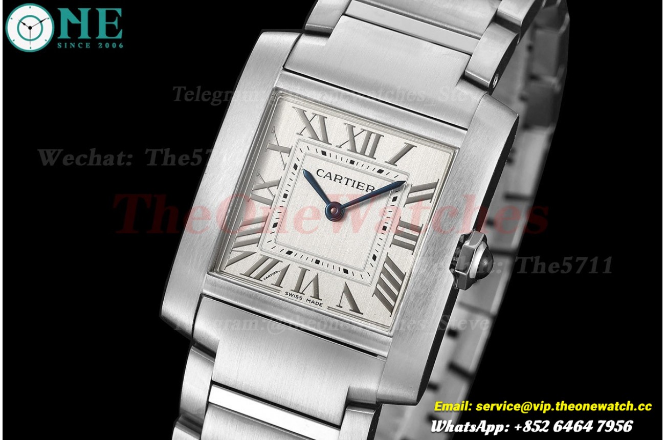 Tank Française 27mm SS/SS Silver Dial 8848F Quartz