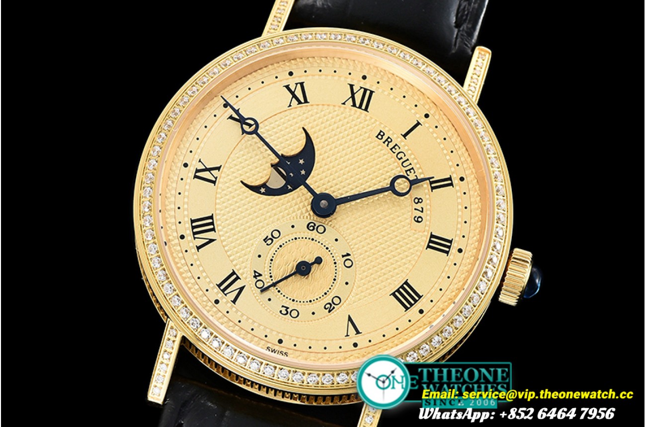 Breguet - Classique MoonPhase Ref.3300 Diam YG/LE Gold MY9015 Mod