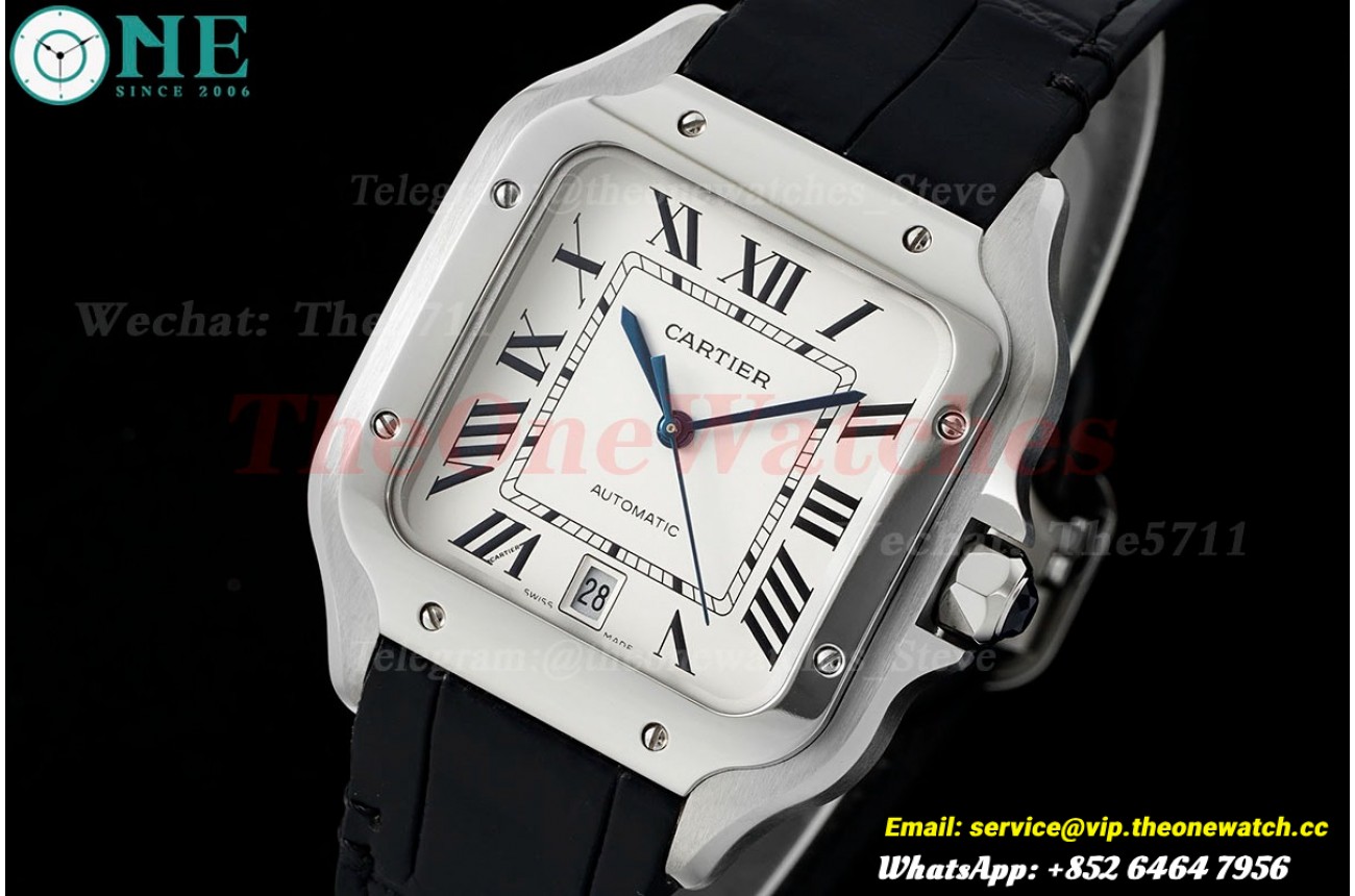 Santos De Cartier 40mm Black SS/LE White AF MY9015