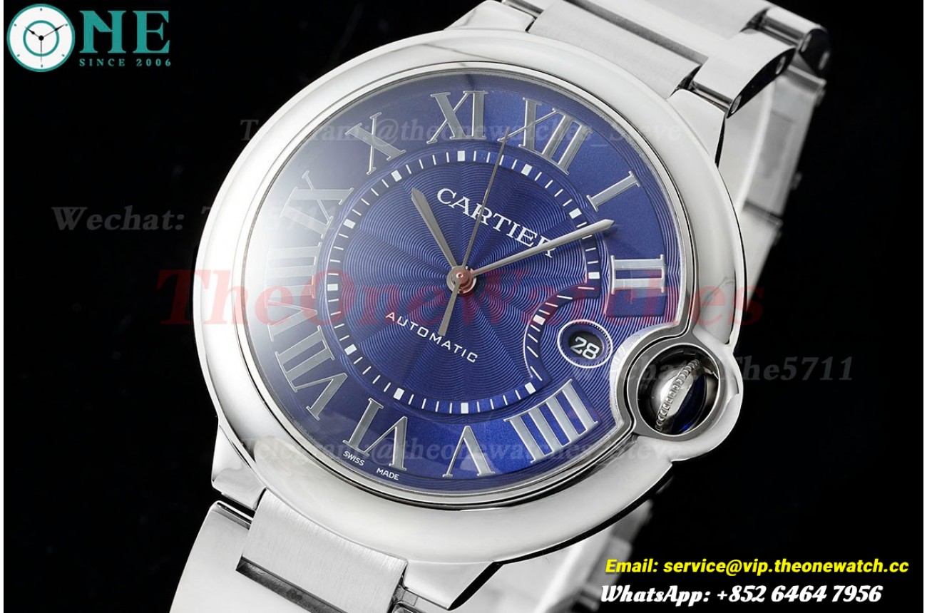 Ballon Bleu De Cartier 42mm SS/SS Blue Dial AF A2824