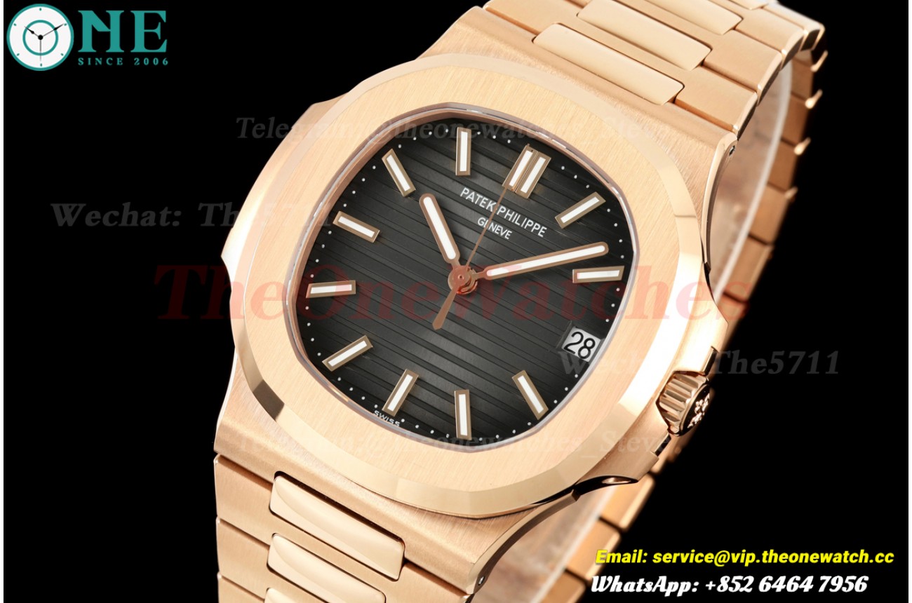 Nautilus 5711 40mm RG/RG Grey Dial DDF DD330(Weighted Approx.141g)(SW Dial)